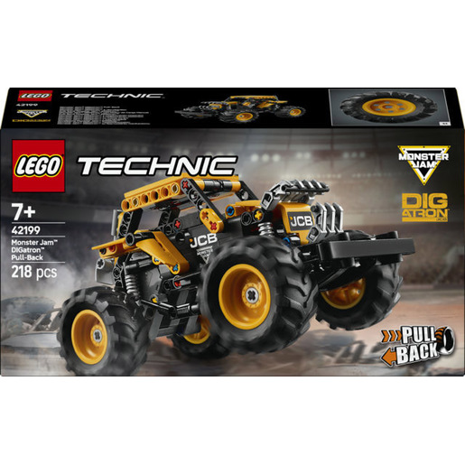 Image of LEGO Technic 42199 Pull-Back Monster Jam DIGatron, Monster Truck Giocattolo da Costruire, Giochi Bambini 7+, Regalo Fan Veicoli