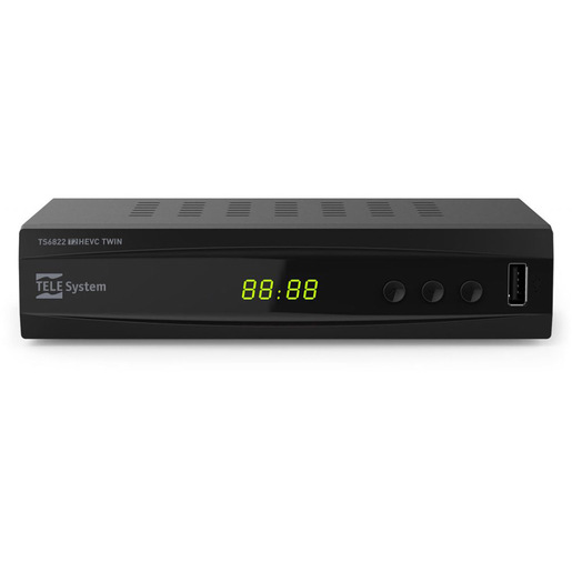 Image of TELE System TS6822 T2HEVC TWIN Cavo Full HD Nero