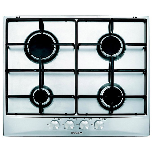Image of Glem Gas GT64IX piano cottura Acciaio inossidabile Da incasso 60 cm 4 Fornello(i)