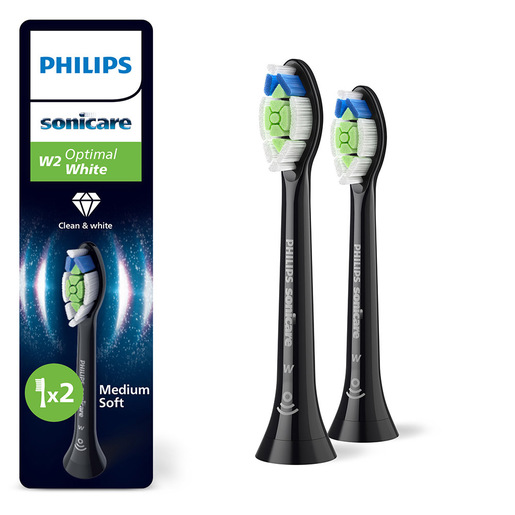 Image of Philips Sonicare HX6062/88 2x Testine nere per spazzolino sonico
