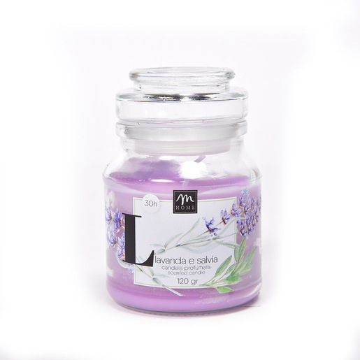 Mercury 8463 candela di cera Rotondo Lavanda, Salvia Lavanda 1 pz