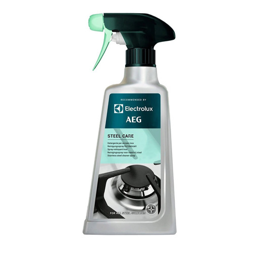Image of Electrolux ACCESSORI PIANO M3SCS301 Steel care spray. Formula extra delicata per lucidare tutte le superfici in acciaio inossidabile. Particolarmente ada