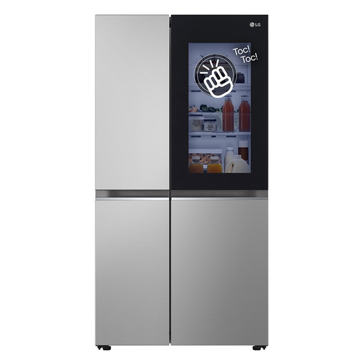 Image of LG InstaView GSVV80PYLL frigorifero side-by-side Libera installazione 655 L E Argento