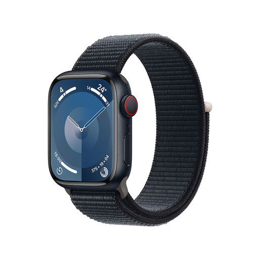 Image of Apple Watch Series 9 GPS + Cellular Cassa 41mm in Alluminio Mezzanotte