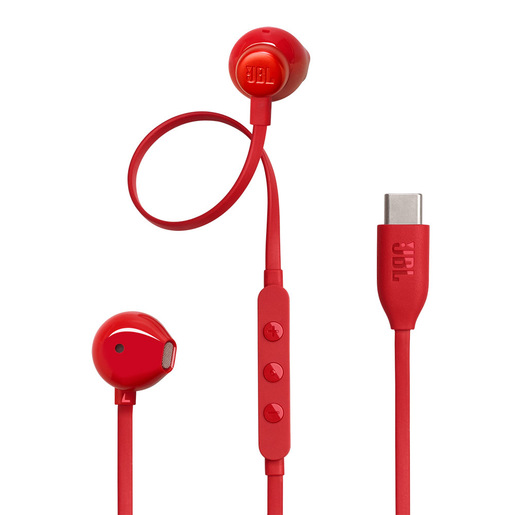 Image of JBL Tune 305C Auricolare Cablato In-ear Musica e Chiamate USB tipo-C Rosso