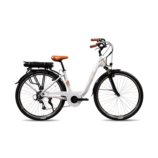 Image of EMG E-bike Vintage con telaio in alluminio 19'', ruote 28'', motore cent