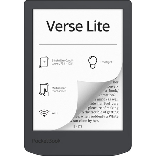 Image of PocketBook Verse Lite lettore e-book Touch screen 8 GB Wi-Fi Grigio