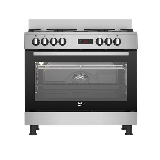 Image of Beko GM15325DX Cucina freestanding Elettrico Gas Acciaio inossidabile