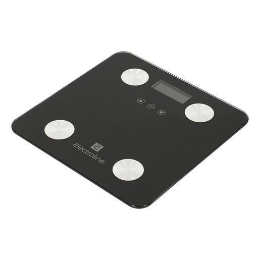 Image of Electroline EXTSCALE661 Quadrato Nero Bilancia pesapersone elettronica