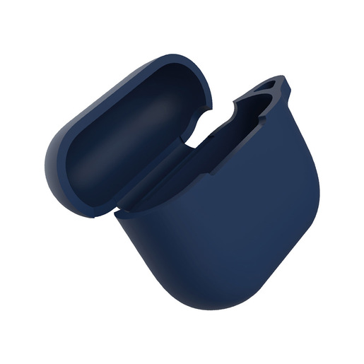 Image of Eva Fruit Custodia AirPods 3 in silicone morbido con base piatta - blu