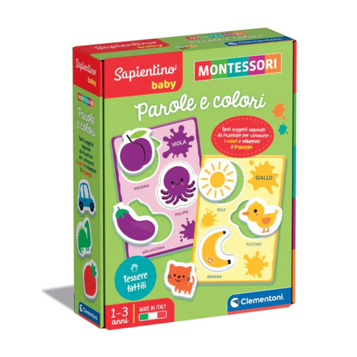 Image of Clementoni Sapientino Montessori Parole e Colori
