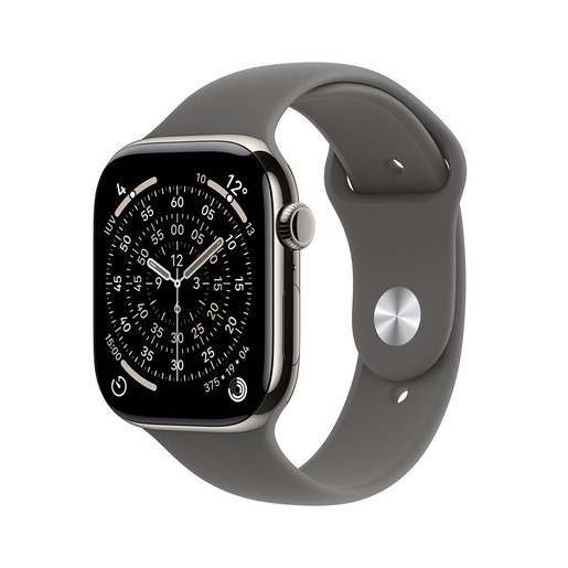 Image of Apple Watch Series 11 GPS + Cellular 46mm Cassa Titanio con Band Grigio Pietra - M/L