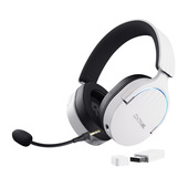 Trust Gxt 491W Fayzo Auricolare Con Cavo E Senza Cavo A Padiglione Gaming Usb Tipo-C Bluetooth Nero, Bianco-image