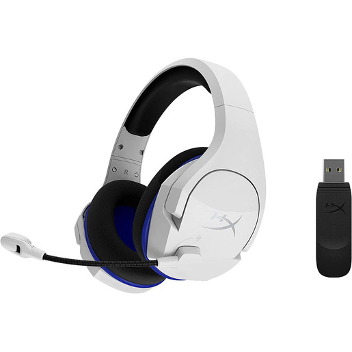 Image of HyperX Cloud Stinger Core – Cuffie da gaming wireless (bianco-blu) – PS5-PS4