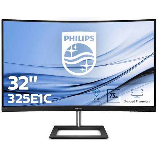 Philips E Line 325E1C/00 Monitor PC 80 cm (31.5'') 2560 x 1440 Pixel Quad HD LCD Nero