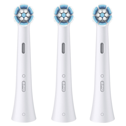 Image of Oral-B Testine di Ricambio iO Gentle Care, testine rotonde originali, setole angolate per una rimozione più profonda della placca, testina più morbida