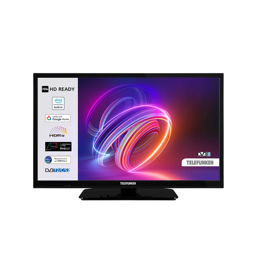 Image of Telefunken TE24553B45V2DZ TV 61 cm (24'') HD Smart TV Wi-Fi Nero 250 cd/m²