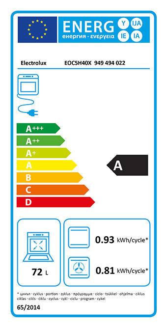 Electrolux EOC5H40X 72 L A Nero, Acciaio inossidabile | Forni da incasso in  offerta su Unieuro