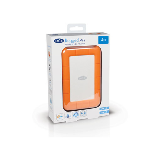 Image of LaCie Rugged Mini disco rigido esterno 2 TB 5400 Giri/min Micro-USB B 3.2 Gen 1 (3.1 Gen 1) Arancione, Argento