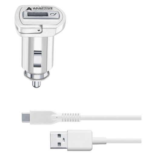 Image of Cellularline Adaptive Fast Car Charger Kit 15W - USB-C - Samsung Caricabatterie da auto adattivo Fast Charger 15W con cavo USB-C cod015