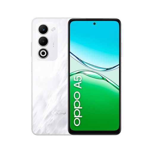 Image of OPPO A5 Smartphone, Foto AI 50MP, Frontale 5MP, Display 6.67'' 90HZ LCD HD+, 6000mAh, RAM 6(Esp2GB/4GB/6GB)+ROM 128GB (esp1TB), IP65, [Versione Italia]