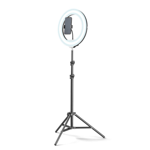 Tech Pop Selfie Ring Pro - Universale Anello led con treppiede da 1.60m per riprese video e selfie