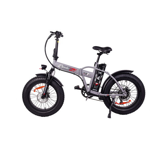 Image of TEKLIO TF1 Fat Bike elettrica 20'' grigia in acciaio