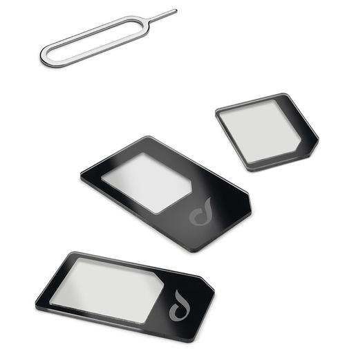 Cellularline Universal Sim Adapters Kit di adattatori per micro SIM e