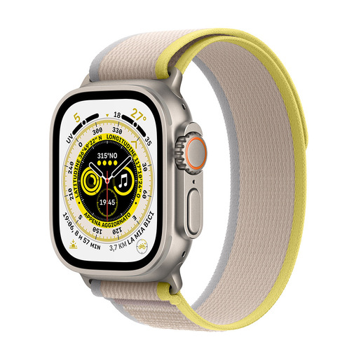 Apple Watch Ultra GPS + Cellular, 49mm Cassa in Titanio con Cinturino