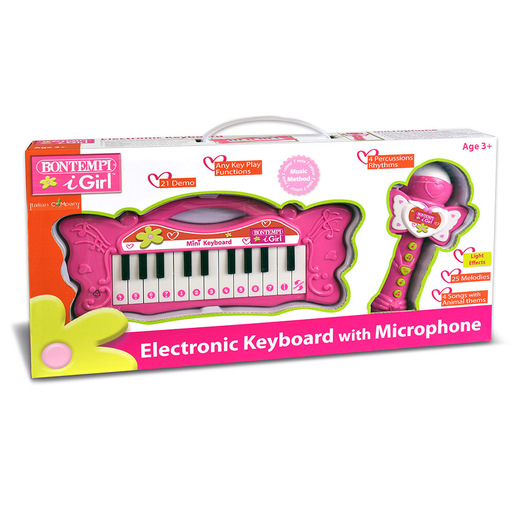 Image of Bontempi Mini Keyboard and Karaoke Microphone