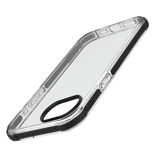 Cellularline Tetra Force Strong Guard - iPhone 16e Custodia flessibile ultra-protettiva, anti-shock con tecnologia antibatterica Microban® integrata