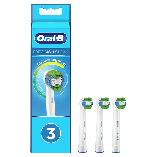 Image of Oral-B Precision Clean Testine Di Ricambio Con Tecnologia CleanMaximiser, Confezione Da 3 Pezzi