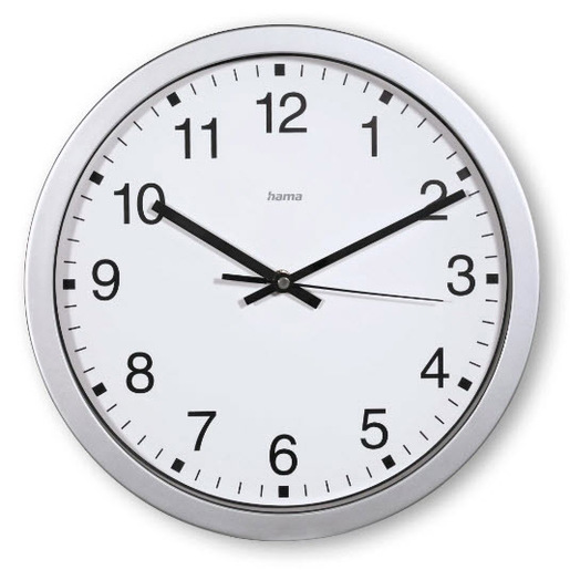 Image of Hama Mallorca Orologio al quarzo Rotondo Argento, Bianco