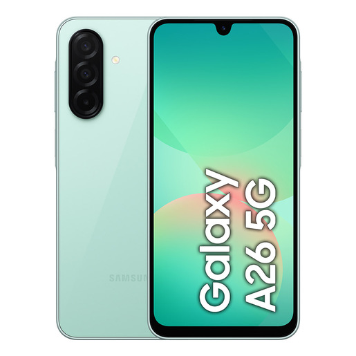 Image of Samsung Galaxy A26 5G, Smartphone con Funzioni intelligenti, Display Super AMOLED 6.7'', 6GB RAM, 128GB, Batteria 5.000 mAh, memoria espandibile, Mint
