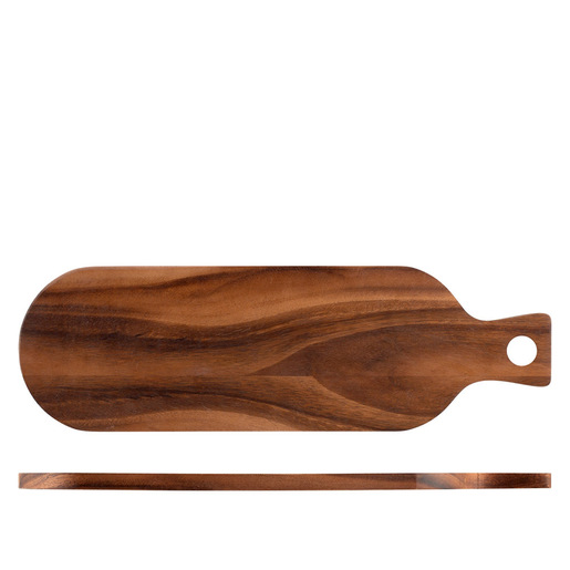 Image of H&H Lifestyle Tagliere in legno Acacia con manico cm 14x45