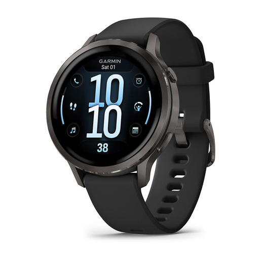 Image of Garmin Venu 4 3,05 cm (1.2'') AMOLED 41 mm Digitale 390 x 390 Pixel Touch screen Nero Wi-Fi GPS (satellitare)
