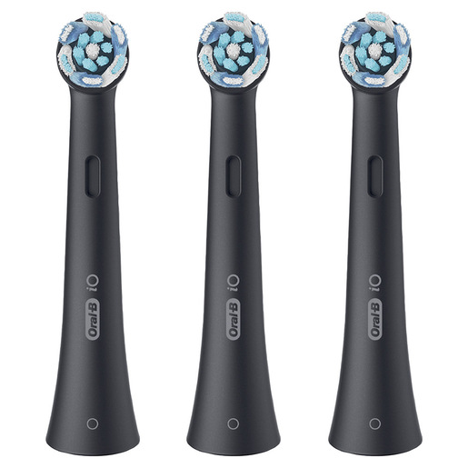 Oral-B Testine di Ricambio iO Series Ultimate Clean Black, testine rotonde di ricambio originali, con setole CrissCross per pulizia e rimozione della pla