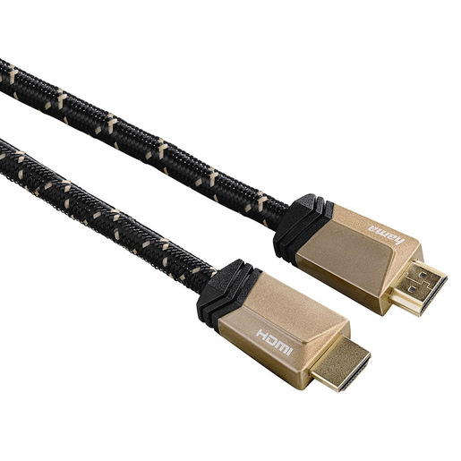 Image of Hama Cavo HDMI Ultra HD 8K, 2 metri, HDMI, High Speed with Ethernet, connettoridorati, spine in metallo, ferrite, 5 stelle