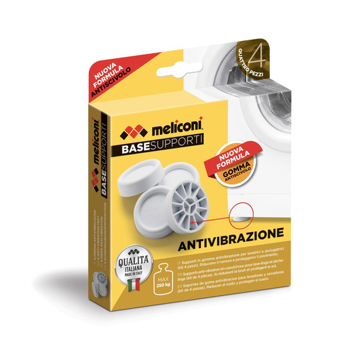 Image of Meliconi Supporti antivibrazione accessorio e componente per lavatrice Piedi 4 pz