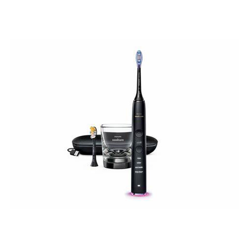 Image of Philips Sonicare DiamondClean Smart Spazzolino Elettrico Sonico Nero con App, con custodia da viaggio HX9917/89