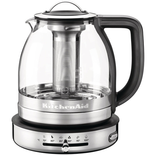 Image of KitchenAid 5KEK1322ESS bollitore elettrico 1,5 L 2000 W Nero, Acciaio