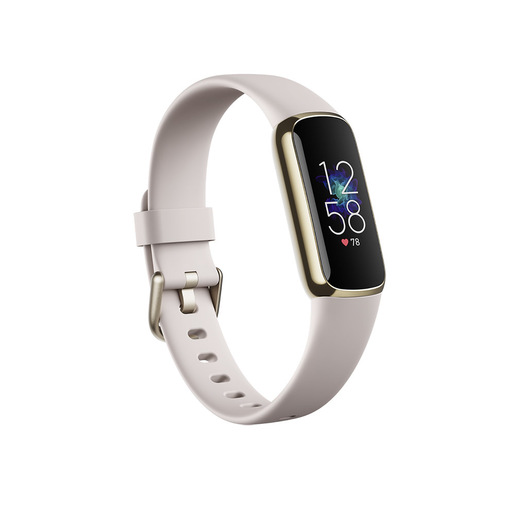 Image of Fitbit Luxe AMOLED Braccialetto per rilevamento di attività Oro, Bianc