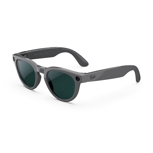 Image of Ray-Ban Meta Headliner (Gen 2) - Grigio asteroide lucido, Lenti smeraldo Transitions®