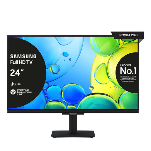 Image of Samsung Full HD 24'' UE24F6000FUXZT, Hyper Real Processor, HDR & Pur Color, Smart Experience, OTS Lite & Adaptive Sound, Slim Look Design, Smart TV, 2025