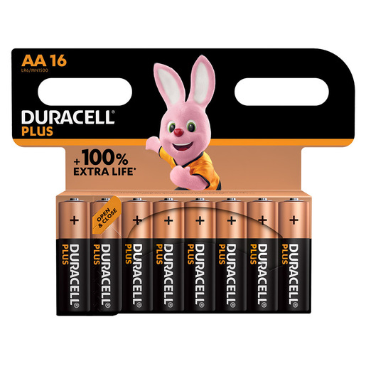 Image of Duracell Plus 100 AA B16 x10