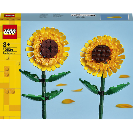 LEGO Botanicals 40524 Girasoli, Fiori Finti per Bambini 8+ Compatibile con Bouquet Fiori Artificiali, Regalo Ragazza o Ragazzo
