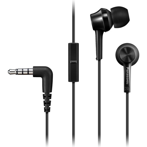Image of Panasonic Auricolari in-ear con cavo RP-TCM115E-A, Nero