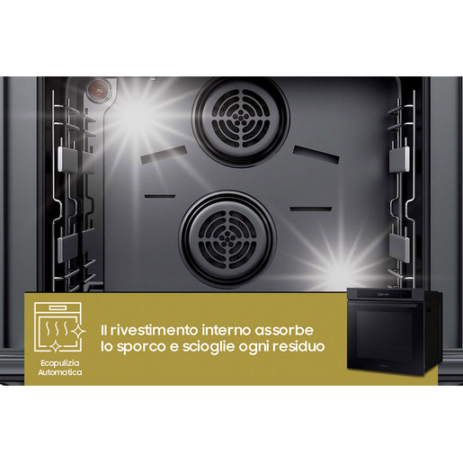 Image of Samsung NV7B4040VBB Forno ad incasso Multifunzione Serie 4 76 L A+ Black Inox
