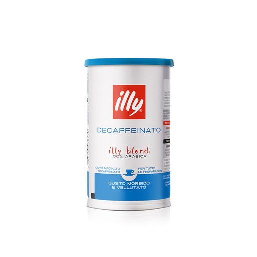 Image of Illy Soft can da 185g di caffè macinato per Moka DECAFFEINATO