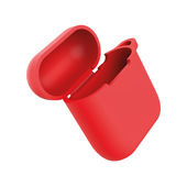 Eva Fruit Custodia Airpods In Silicone Morbido Con Base Piatta - Rosso-image